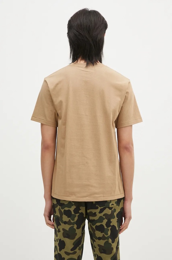 Clothing A Bathing Ape cotton t-shirt 1ST CAMO SHARK TEE 1K80110013 beige