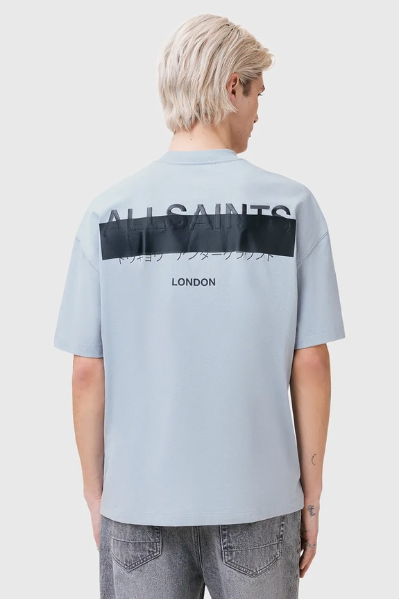 Bavlnené tričko AllSaints REDACT SS CREW modrá M002PC