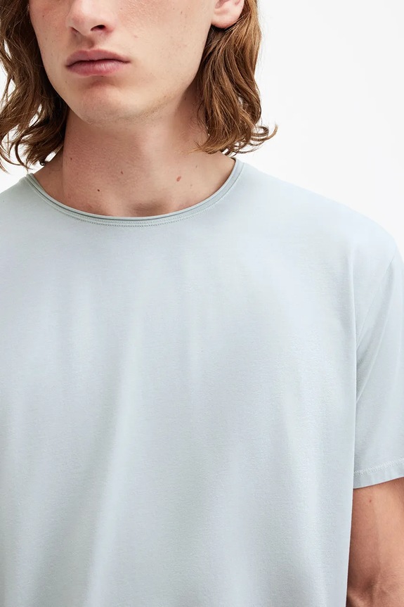AllSaints tricou din bumbac BODEGA SS CREW M026JB gri SS26