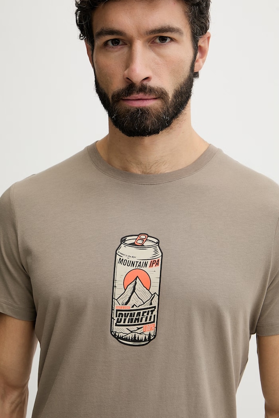Dynafit t-shirt ανδρικό βαμβακερό Graphic μπεζ 08.0000070998