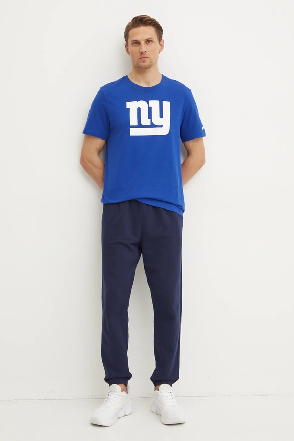 Βαμβακερό μπλουζάκι Nike New York Giants N199.4EW.8I.CLH μπλε AW24