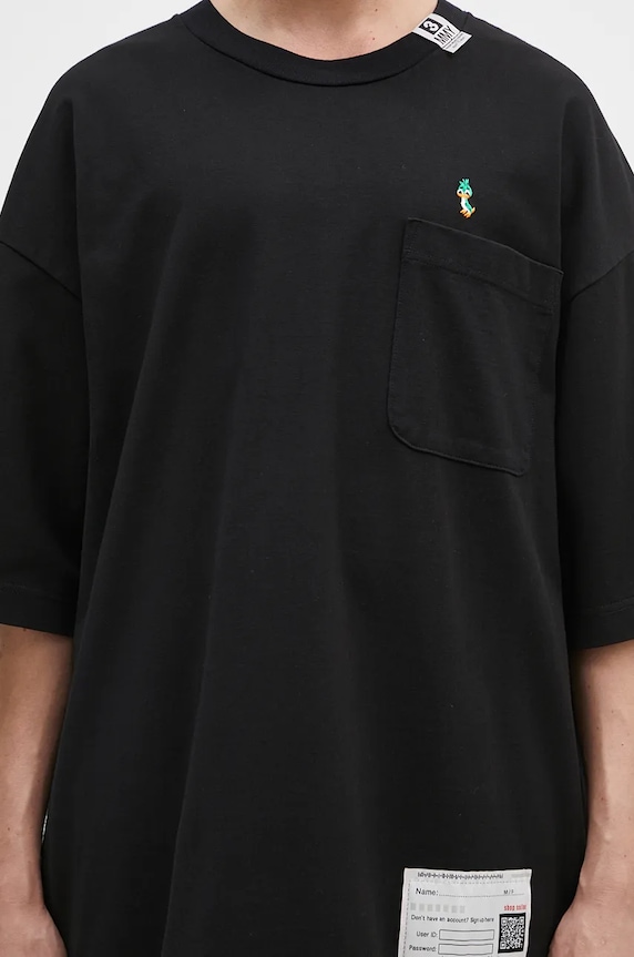 Maison MIHARA YASUHIRO cotton t-shirt Duck Embroidery black A13TS631