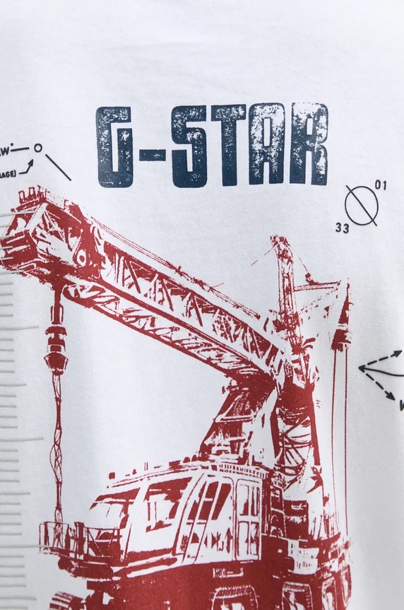 Pamučna majica dugih rukava G-Star D25091.C336 bijela