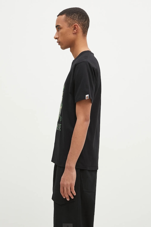 A Bathing Ape t-shirt in cotone Abc Camo 1K80110006 nero AW24