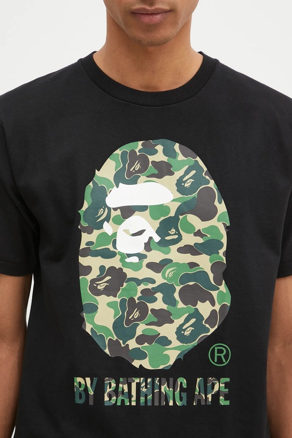 A Bathing Ape t-shirt in cotone Abc Camo nero 1K80110006
