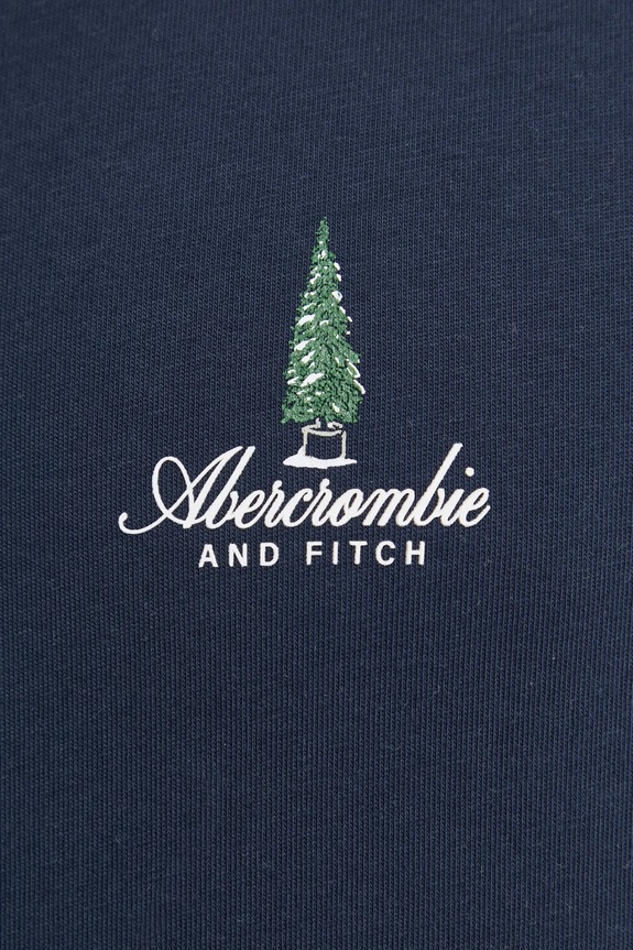Bavlněné tričko Abercrombie & Fitch KI123.4189.200 námořnická modř