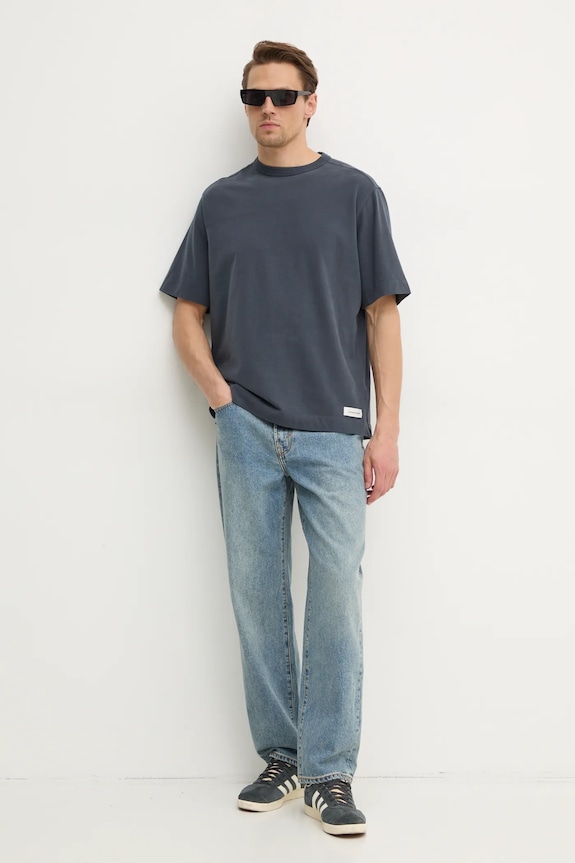 Abercrombie & Fitch t-shirt bawełniany KI124.4595.200 szary AW24