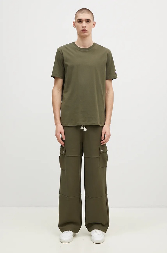 Champion cotton t-shirt Crewneck 220713 green