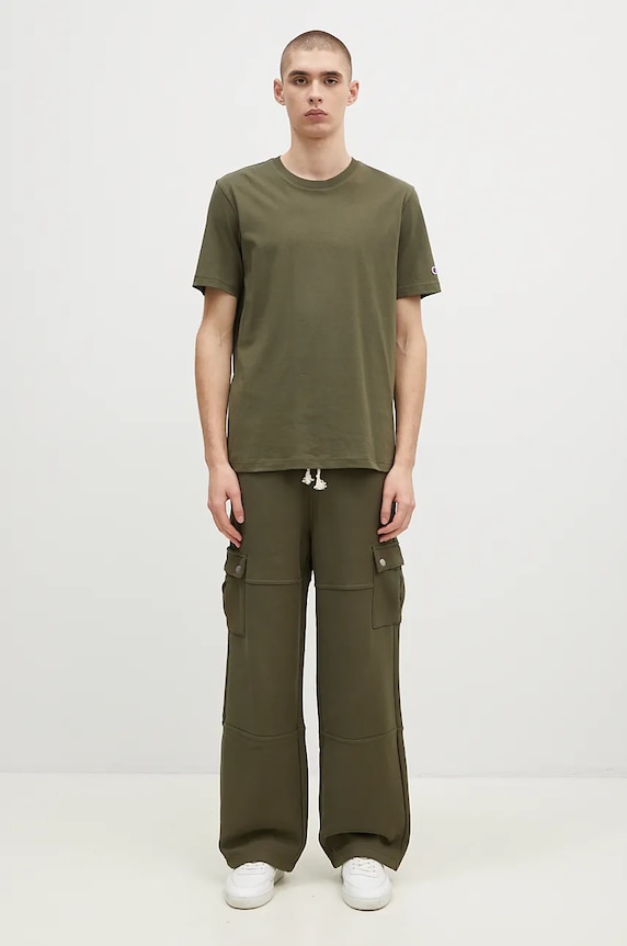 Champion cotton t-shirt Crewneck 220713 green