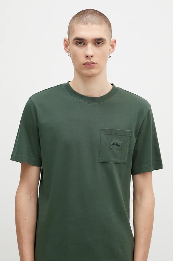 Bavlněné tričko Stan Ray zelená AW2400409