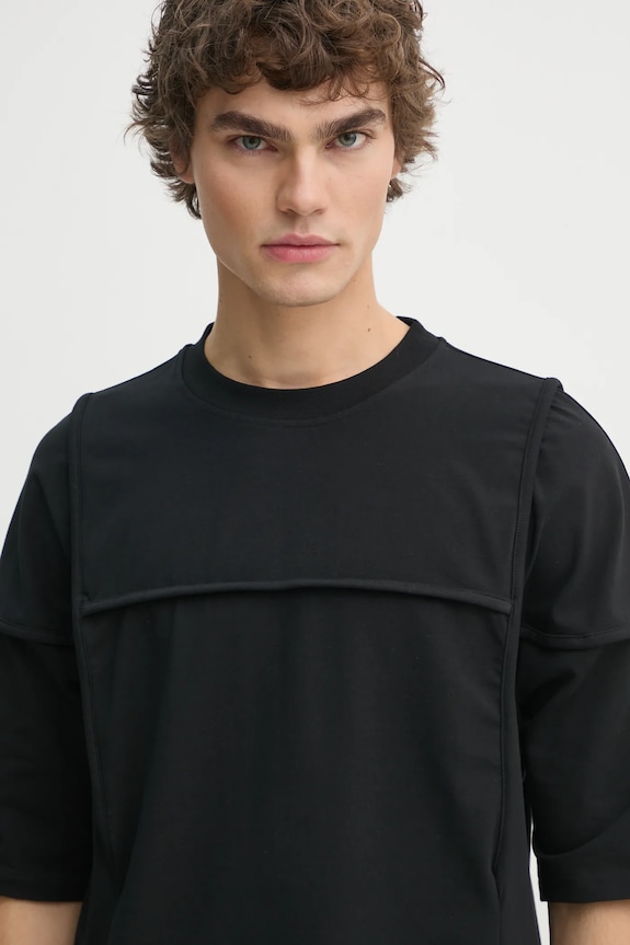 Heliot Emil t-shirt czarny AW24.M.09.123.BLK01