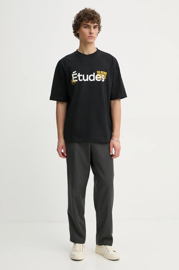 Тениска Études Studio H24MCTSH139 черен AW24