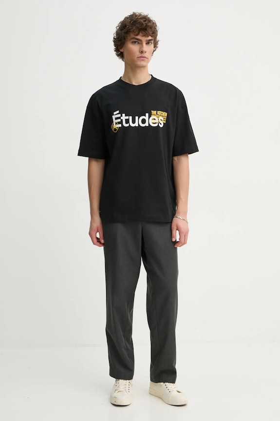 Тениска Études Studio H24MCTSH139 черен AW24