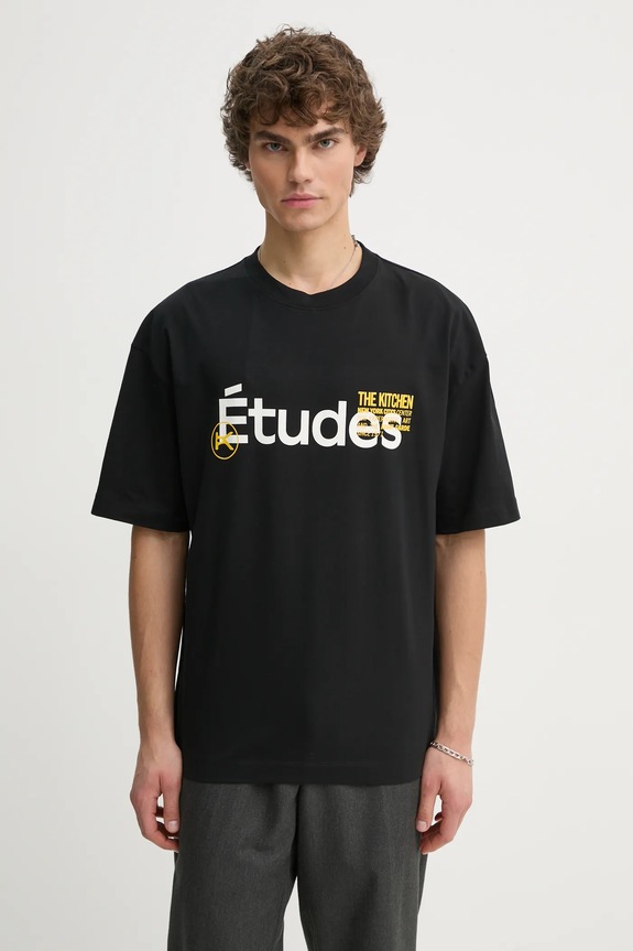 Тениска Études Studio черен H24MCTSH139