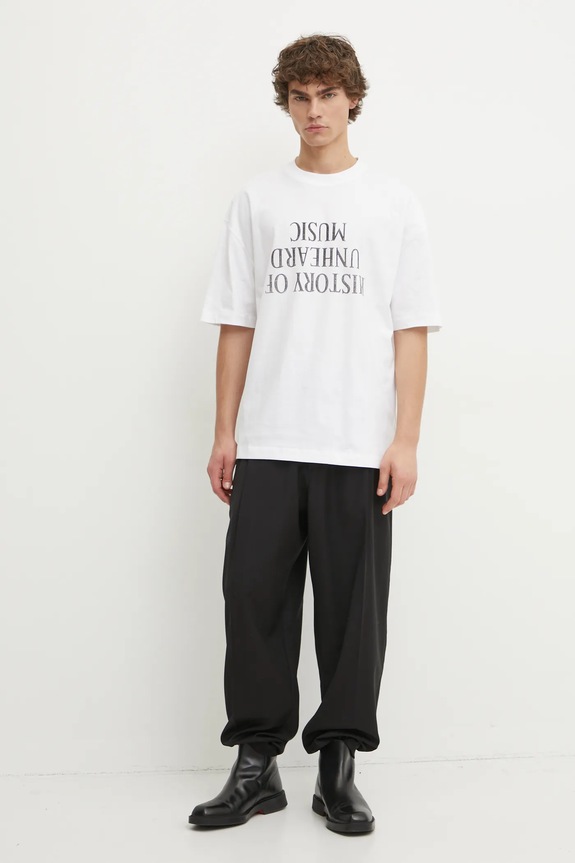 Bavlnené tričko Études Studio H24MCTSH141 biela AW24