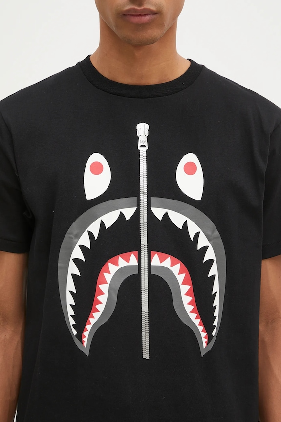 A Bathing Ape cotton t-shirt Shark black 1K80110003