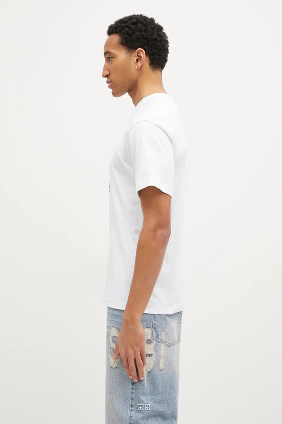 Βαμβακερό μπλουζάκι Butter Goods Bomb Tee BG243100 λευκό AW24
