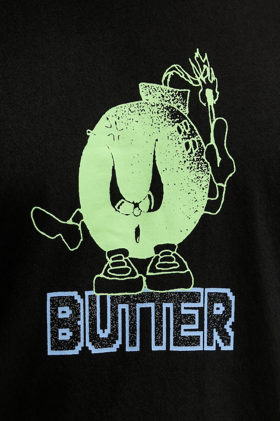 Butter Goods tricou din bumbac Bomb Tee BG243100 negru
