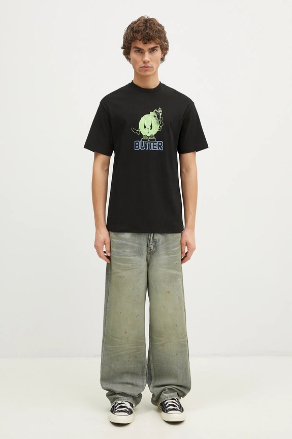 Butter Goods t-shirt in cotone Bomb Tee BG243100 nero