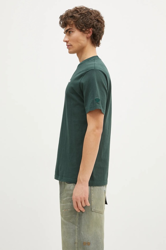 Хлопковая футболка Butter Goods Basic Tee BG243110 зелёный AW24