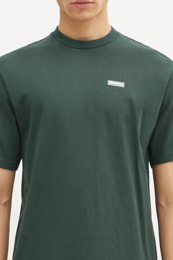 Хлопковая футболка Butter Goods Basic Tee зелёный BG243110