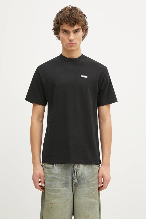 Bavlněné tričko Butter Goods Basic Tee regular černá BG243110