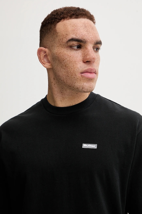 Butter Goods t-shirt in cotone Basic Tee nero BG243110