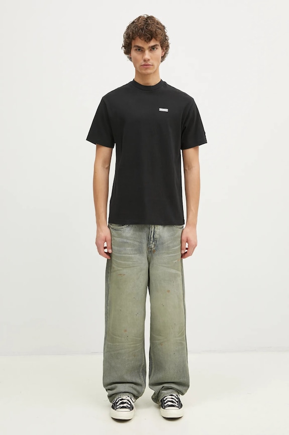 Bavlněné tričko Butter Goods Basic Tee BG243110 černá