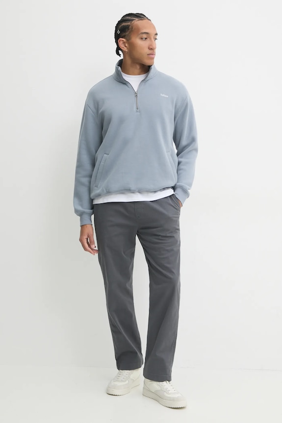 Памучна тениска Hollister Co. KI323.4213.100 бял AW24