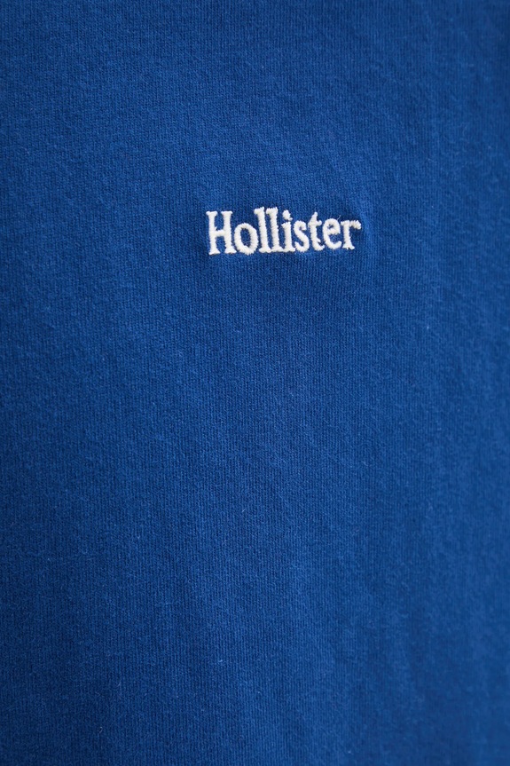 Bavlněné tričko Hollister Co. KI323.4309.220 modrá