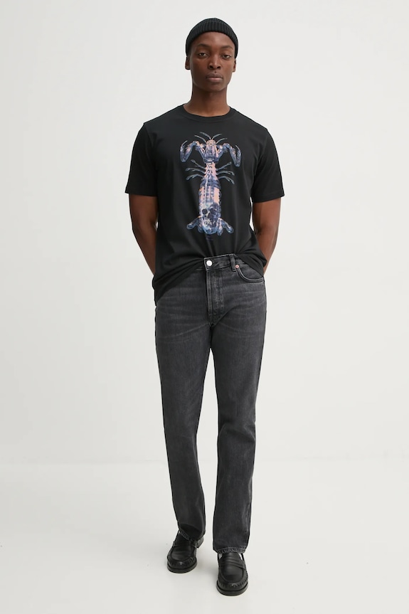 PS Paul Smith tricou din bumbac M2R.011R.PP5083 negru SS25