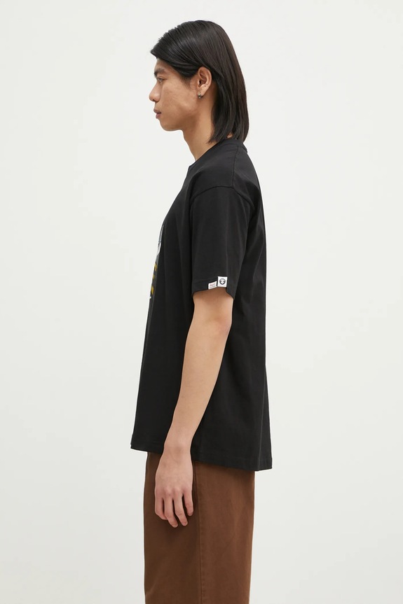Хлопковая футболка AAPE Theme Main AAPTEM1551XXN чёрный AW24