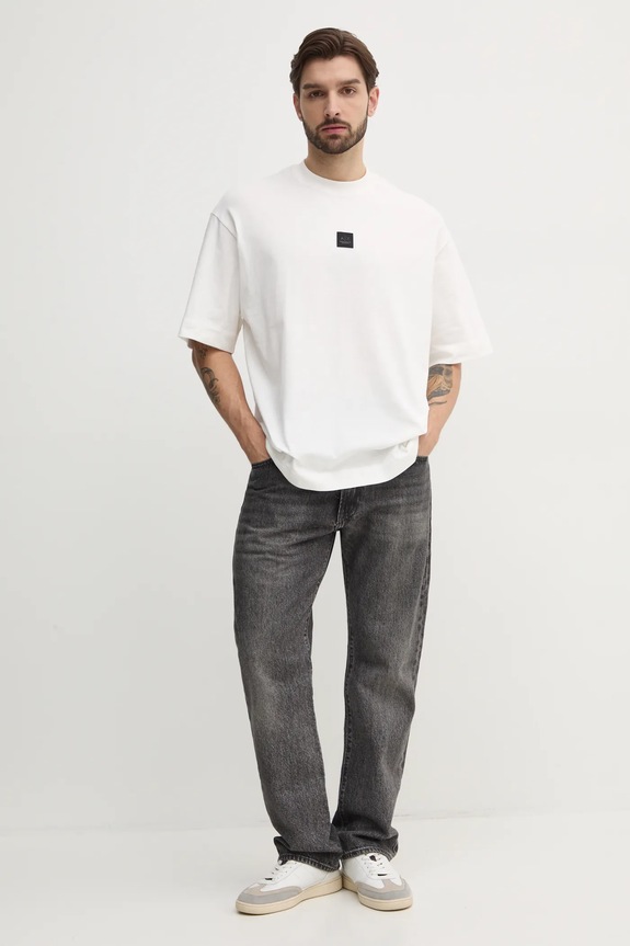 Armani Exchange t-shirt bawełniany XM000118.AF10361 beżowy SS25