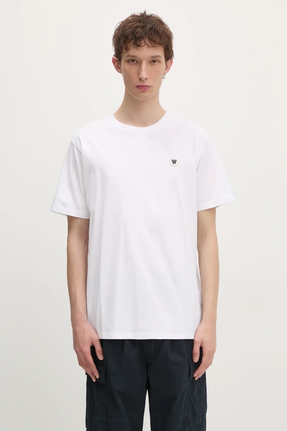 Wood Wood cotton t-shirt Ace cotton white 30250095