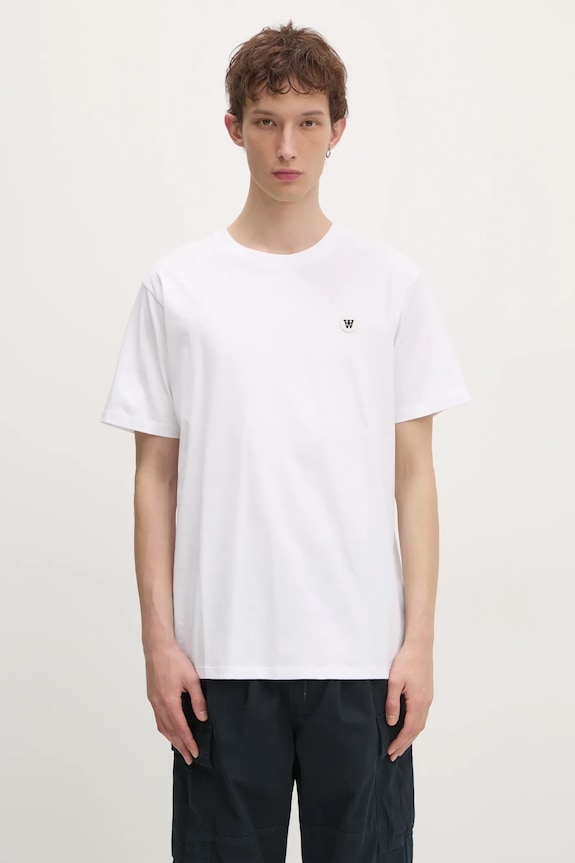 Wood Wood cotton t-shirt Ace cotton white 30250095