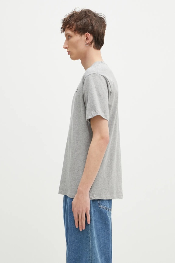 Wood Wood cotton t-shirt Ace 30250095 gray AW24