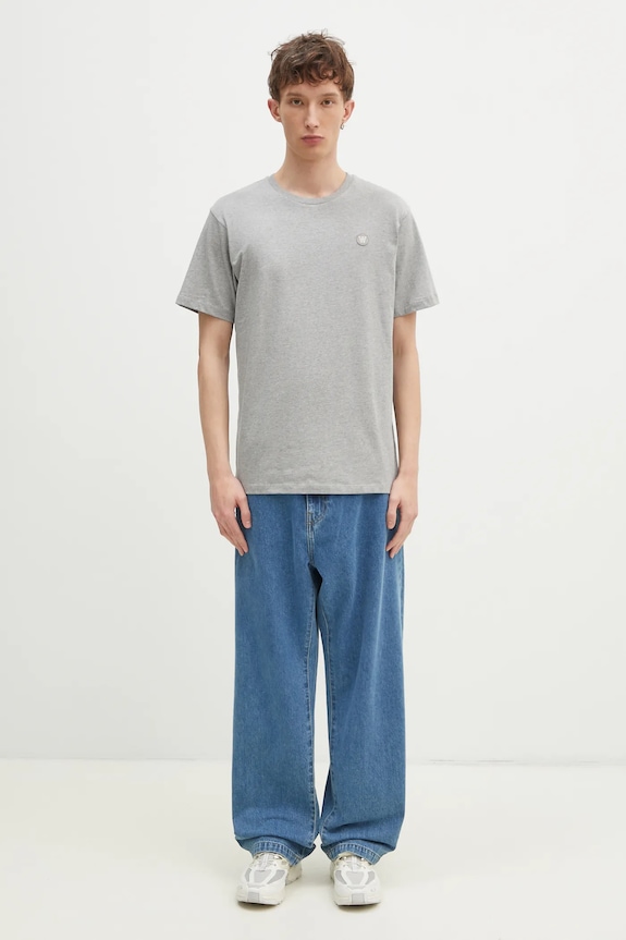 Wood Wood cotton t-shirt Ace 30250095 gray