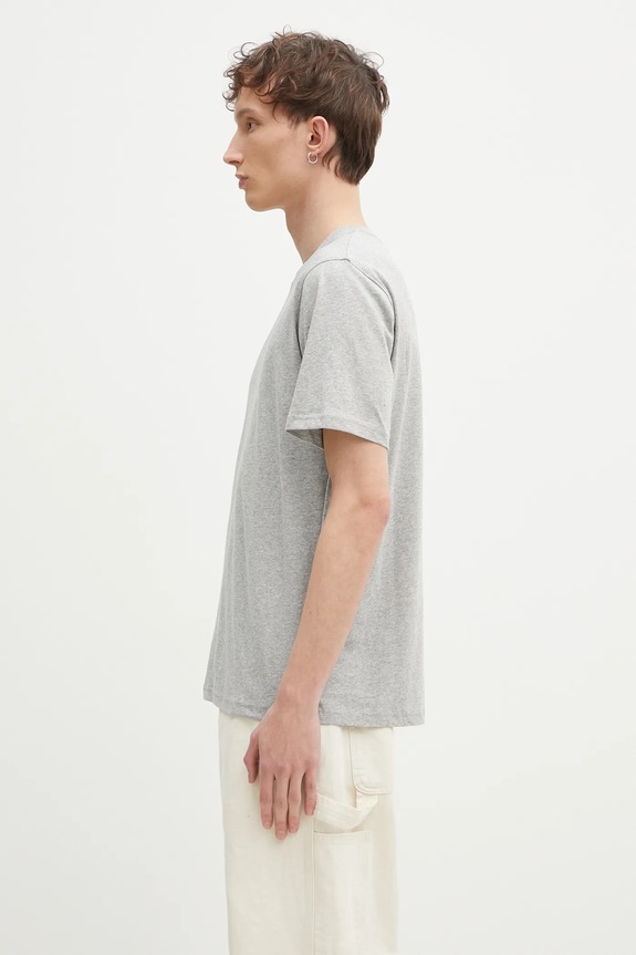 Wood Wood t-shirt in cotone Essential Sami classic 30250245 grigio AW24