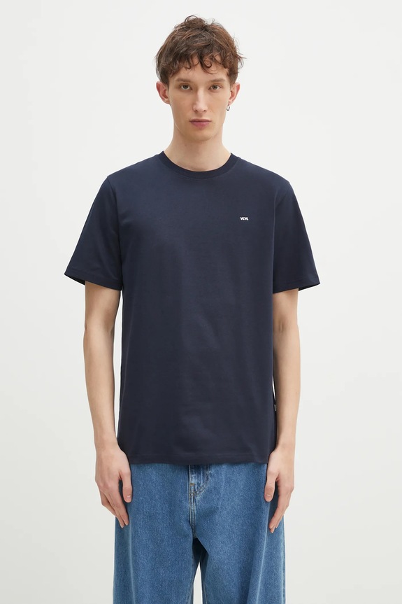 Wood Wood cotton t-shirt Essential Sami classic cotton navy 30250245