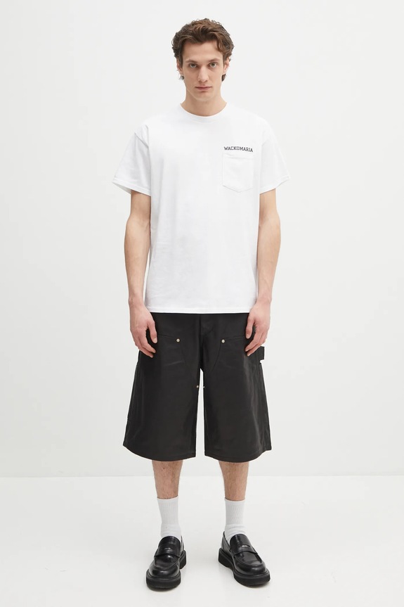 Wacko Maria tricou din bumbac x Keith Haring KH.WM.TEE01 alb
