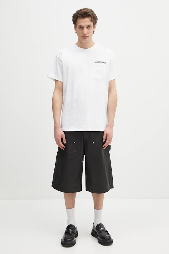 Wacko Maria tricou din bumbac x Keith Haring KH.WM.TEE01 alb