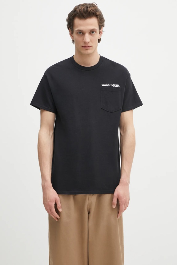 Хлопковая футболка Wacko Maria x Keith Haring печать чёрный KH.WM.TEE01