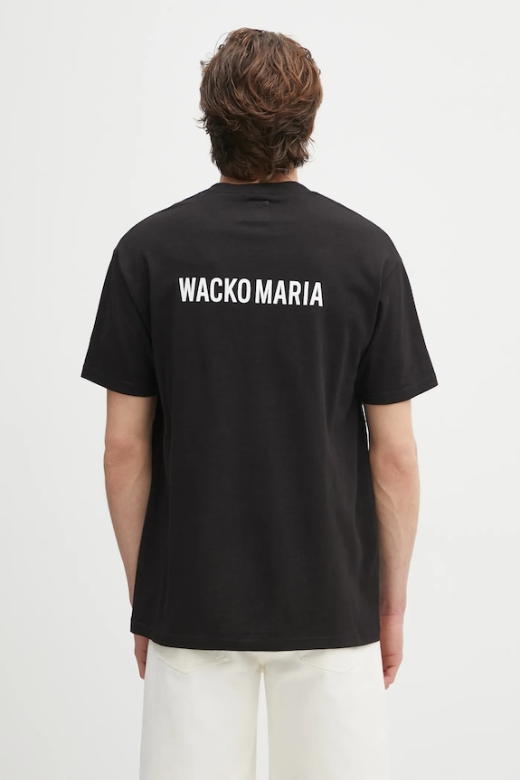 Îmbrăcăminte Wacko Maria tricou din bumbac Hightimes HIGHTIMES.WM.TEE05 negru