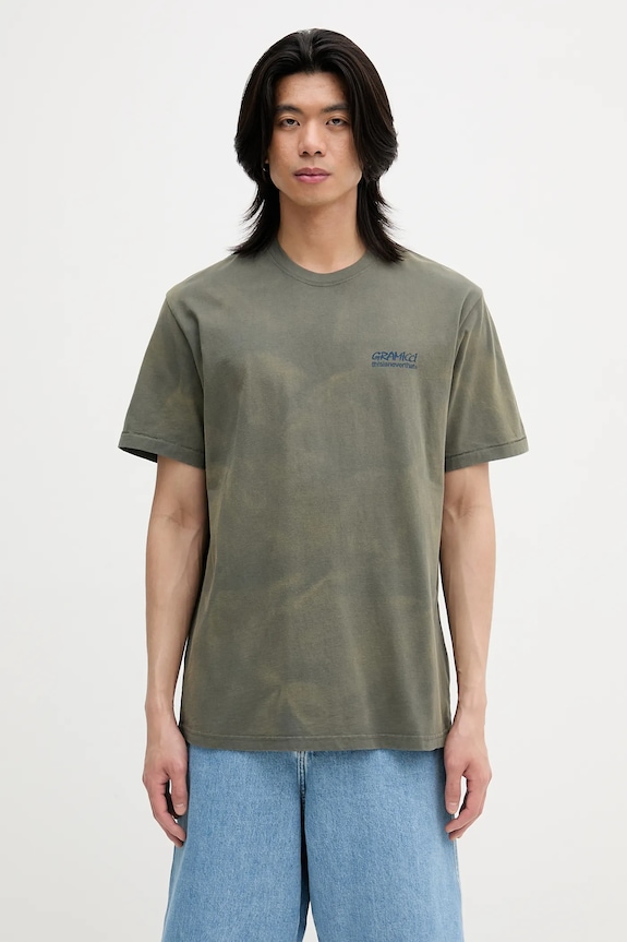 Pamučna majica thisisneverthat x Gramicci Sun Faded regular zelena GM243TTSST01