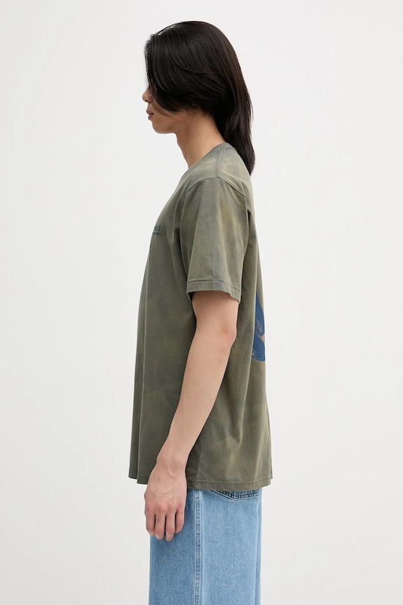 Pamučna majica thisisneverthat x Gramicci Sun Faded GM243TTSST01 zelena AW24