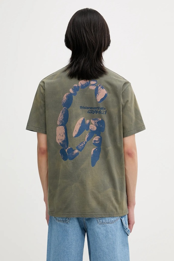 Odjeća Pamučna majica thisisneverthat x Gramicci Sun Faded GM243TTSST01 zelena