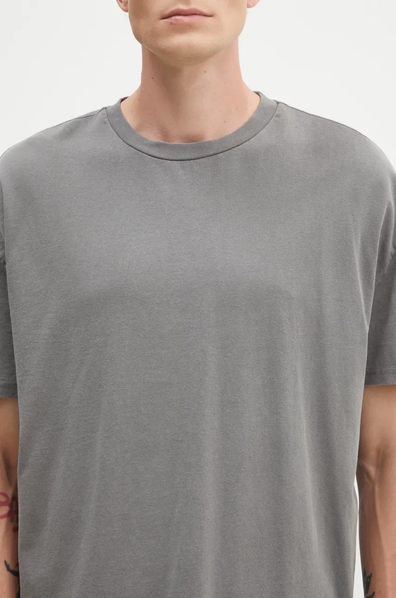 Oblečení Bavlněné tričko A.P.C. Floater COHBS.M26437.LAD šedá