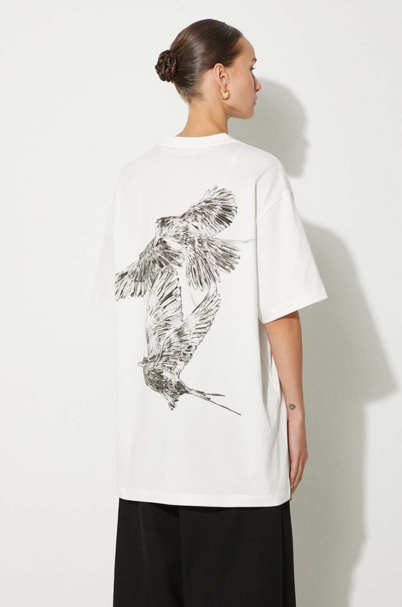 Clothing Y-3 cotton t-shirt Graphic Tee IX0402 white