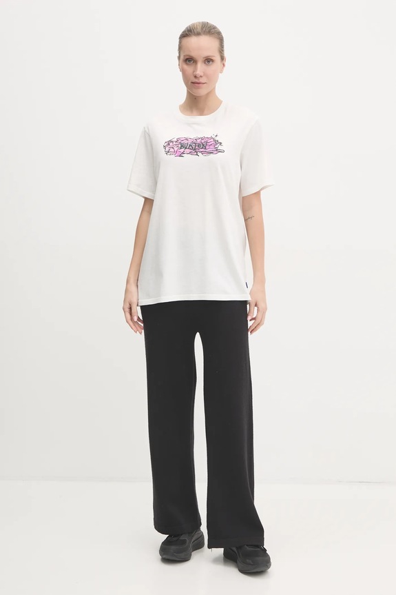 Odzież Burton t-shirt bawełniany 243421 biały