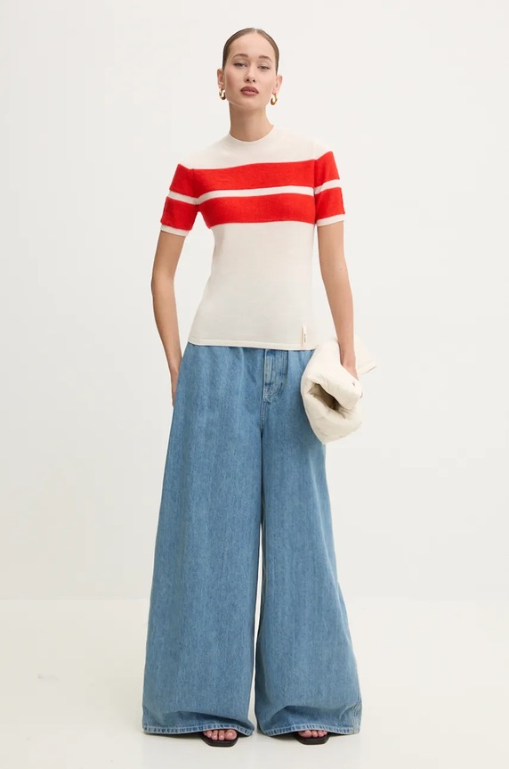 Odjeća Vuneni pulover Sunnei RTWXKNW003 bež